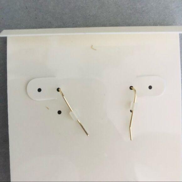 Olivia Welles Sandra Straw Drop Earrings, Tan/Turquoise, NWT - Picture 7 of 7